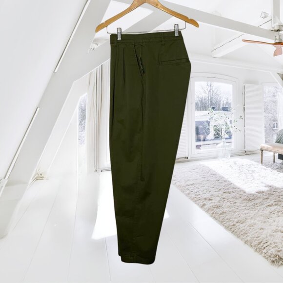 GAP Women's Army Green Trousers - High Rise - Size 18 - NWT Stretch Cotton Pants - Picture 3 of 12